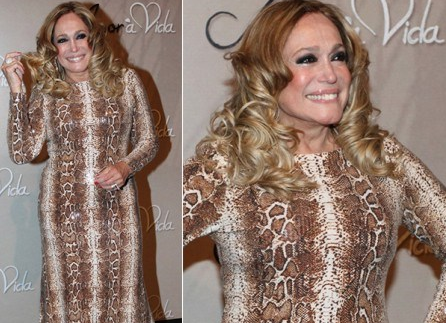 Susana Vieira erra na tendência e se veste de cobra; veja fotos!